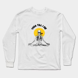 Yoga skeleton Long Sleeve T-Shirt